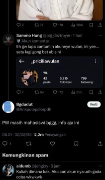 Wulan Pricilia (X)